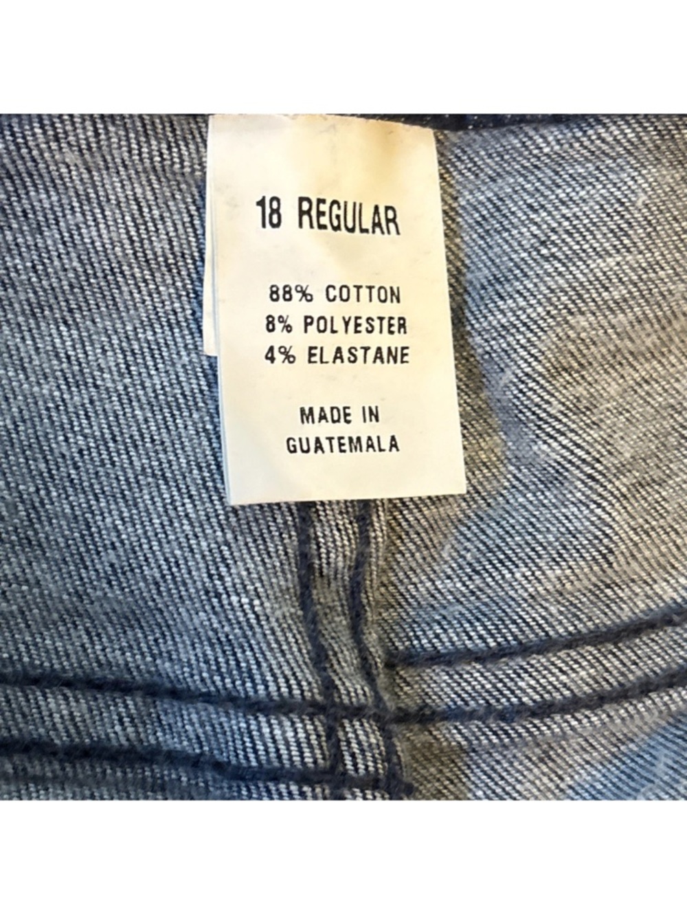 Lane Bryant Women's Blue denim Distressed Ripped Skinny Jeans Stretch size 18 R - Picture 9 of 12